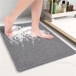 Non Slip Shower Mat 16x24 Bathroom Bathtub Anti Slip Loofah Foot Scrubber